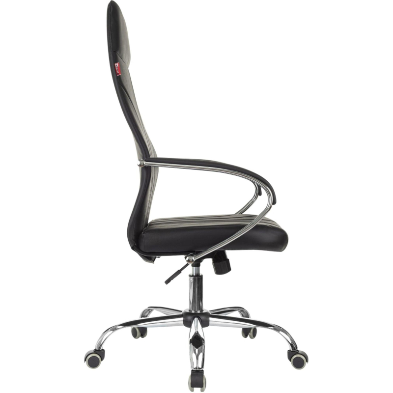 Кресло VB_EChair 655LT SL/TPU черный экокожа крестов. хром