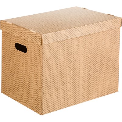 Короб для хранения Attache Графит 390×320х290 усилен. дно ККД-1, бурый,3шт/уп
