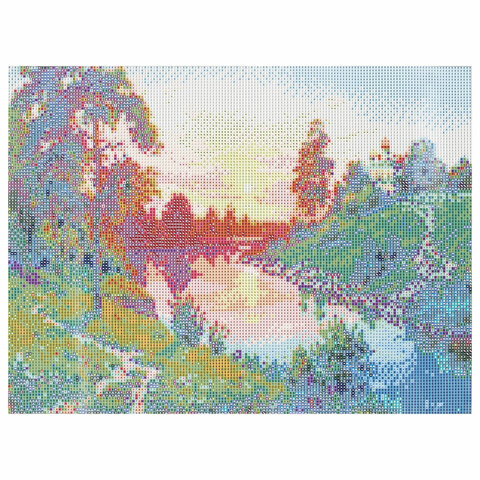 Картина стразами (алмазная мозаика), 30×40 см, ОСТРОВ СОКРОВИЩ «Тишина», без подрамника