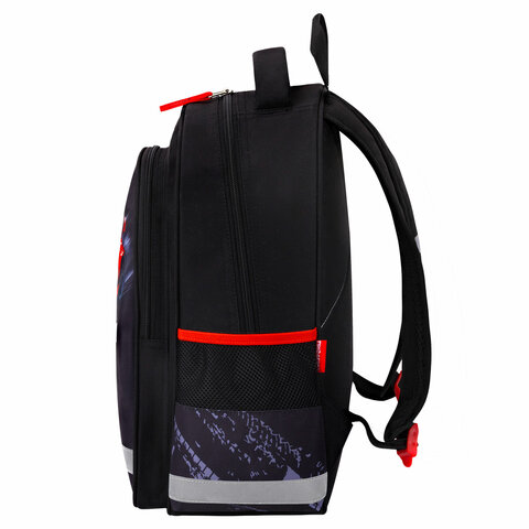 Рюкзак ПИФАГОР SCHOOL, 1 отделение, 3 кармана, «Street race», 38×28×14 см