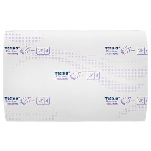 Салфетки Tellus/TORK (Система NS4) ПРЕМИУМ, 2-слойные, КОМПЛЕКТ 20 шт., 200 шт., белые