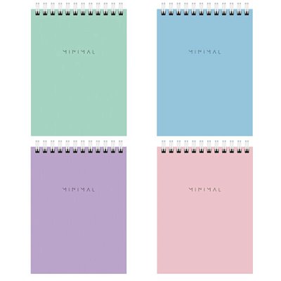 Блокнот МАЛЫЙ ФОРМАТ А6 108×145 мм, 40 л., гребень, картон, клетка, BRAUBERG «Minimal Pastel»