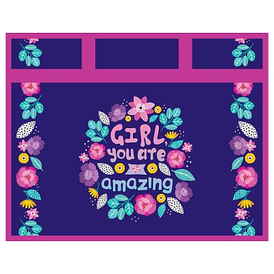 Папка с ручками А4 ArtSpace «Amazing», пластик, на молнии, 75мм