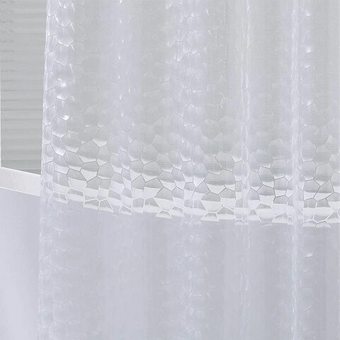 Штора для ванной комнаты CRYSTAL WALL с 3D эффектом водонепроницаемая180×180смLAIMA HOME