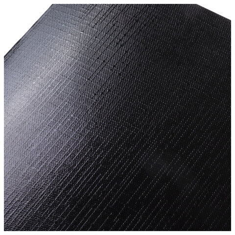 Тетрадь бумвинил А4, 96 л., скоба, офсет №1, клетка, ЧЕРНАЯ, «Metallic», HATBER, 093028