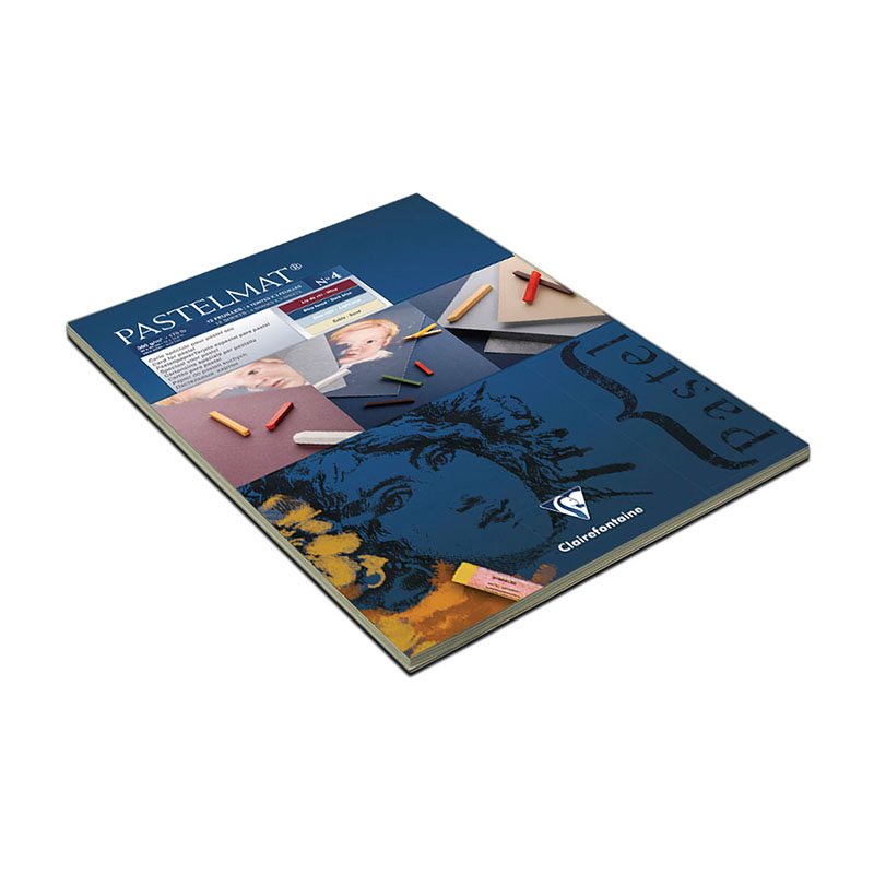 Альбом для пастели 12л. 300×400мм на склейке Clairefontaine «Pastelmat», 360г/м2, бархат, цв. блок