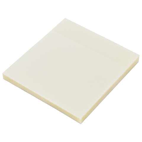 Блок самоклеящийся прозрачный (стикеры) BRAUBERG TRANSPARENT 76×76 мм, 100 листов
