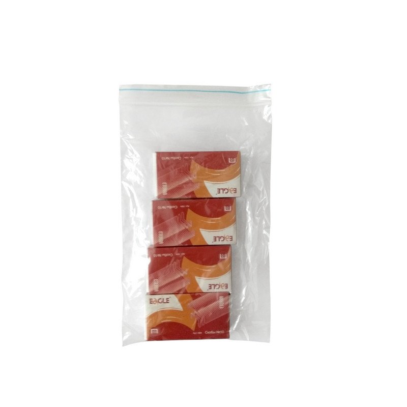 Пакет с замком Zip-Lock 10x15 см 32 мкм (100 штук в упаковке)