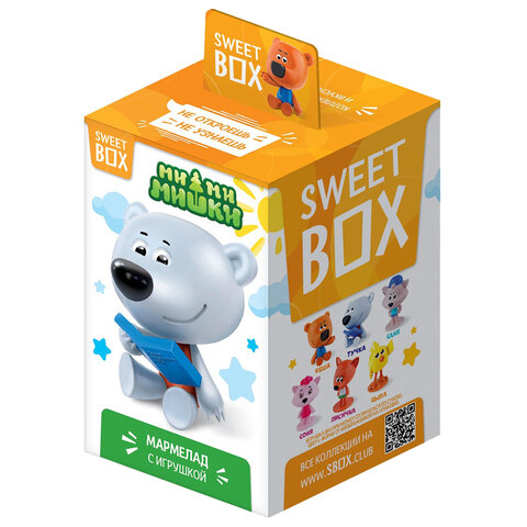 Жевательный мармелад с игрушкой Sweet Box (СВИТБОКС) «МИ-МИ-МИШКИ», 10 г