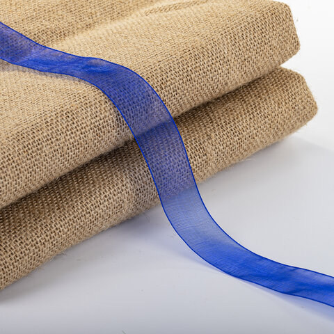 Лента органза ширина 25 мм, длина 30 м, синяя, BRAUBERG