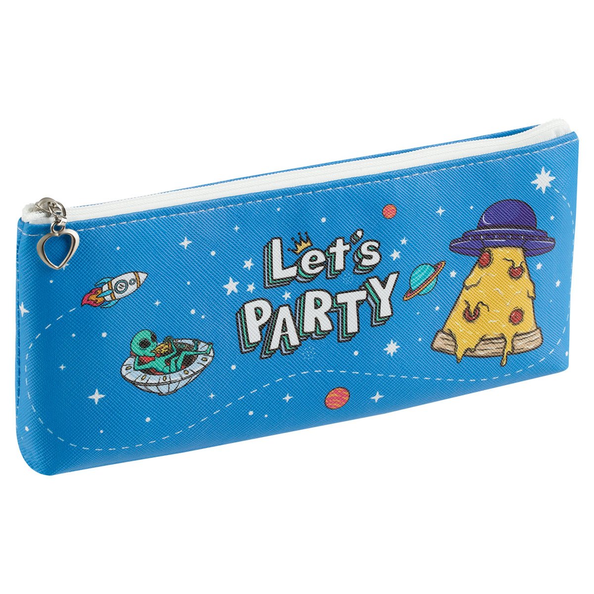 Пенал мягкий 200×85×30 MESHU «Space party», искусственная кожа