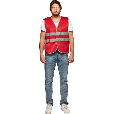 Жилет красный с СОП (р.3XL/60-62)
