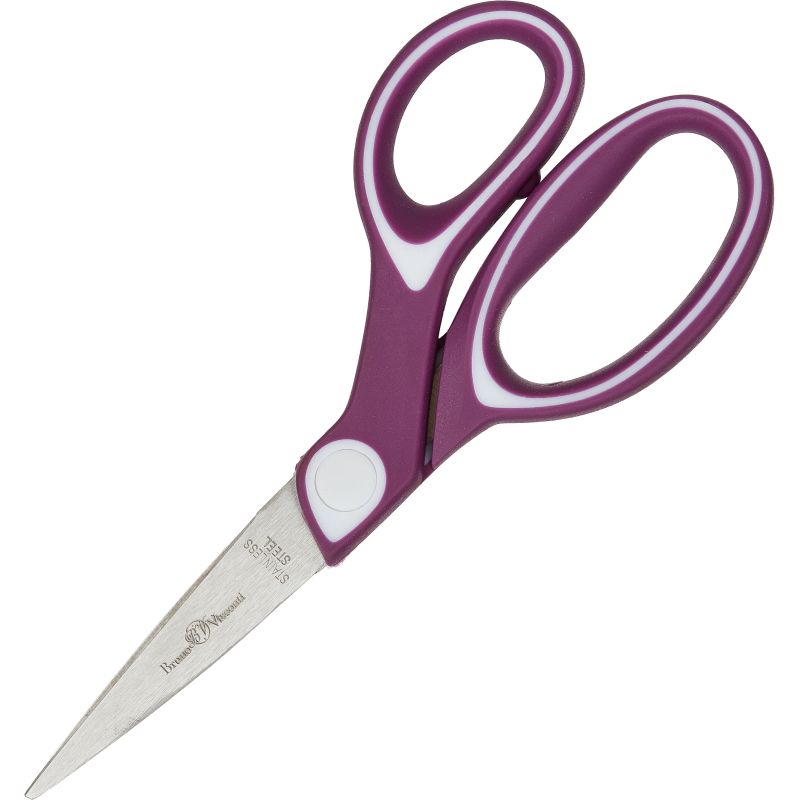 превью Ножницы Bruno Visconti LADYCUT 180 мм, ручки soft touch, европ, фиол.60-0059