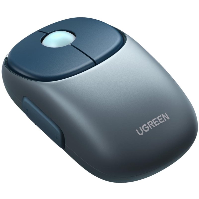 Мышь компьютерная UGREEN MU102 (90538)WLS, FUN+, 2.4 GHz&BT, глубокий синий