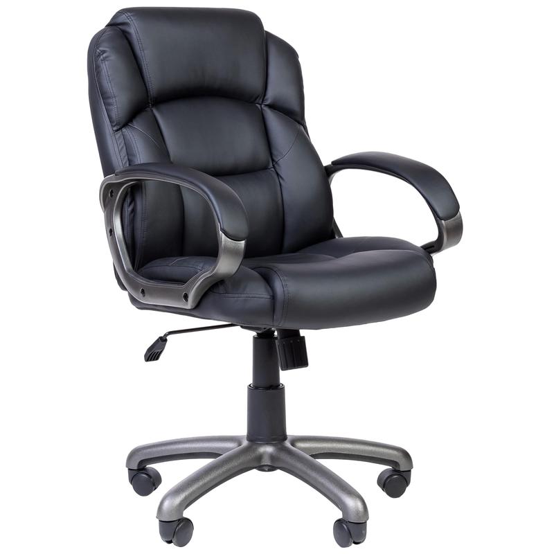 превью Кресло для руководителя Easy Chair 681 TPU черное/серое (искусственная кожа/пластик)