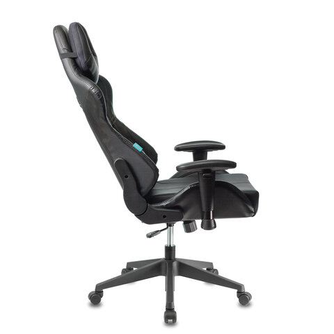 Кресло компьютерное Zombie VIKING 5 AERO, 2 подушки, экокожа, черное