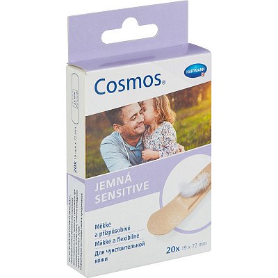 Набор пластырей Cosmos Sensitive для чувствительной кожи 1 размер (20 штук в упаковке)