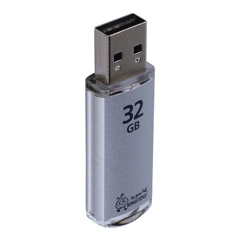 Флеш-память SmartBuy V-Cut 32GbUSB 2.0 серебристая