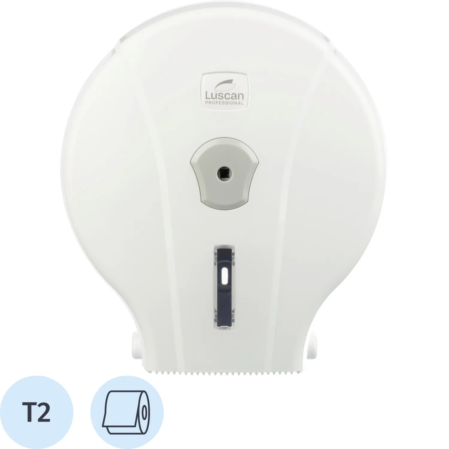 Диспенсер для туалетной бумаги рулонной Luscan Professional мини T2 белый
