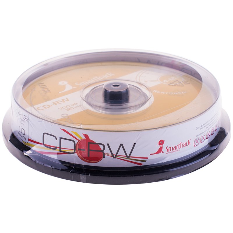 превью Диск CD-RW 700Mb Smart Track 4-12x Cake Box (10шт)
