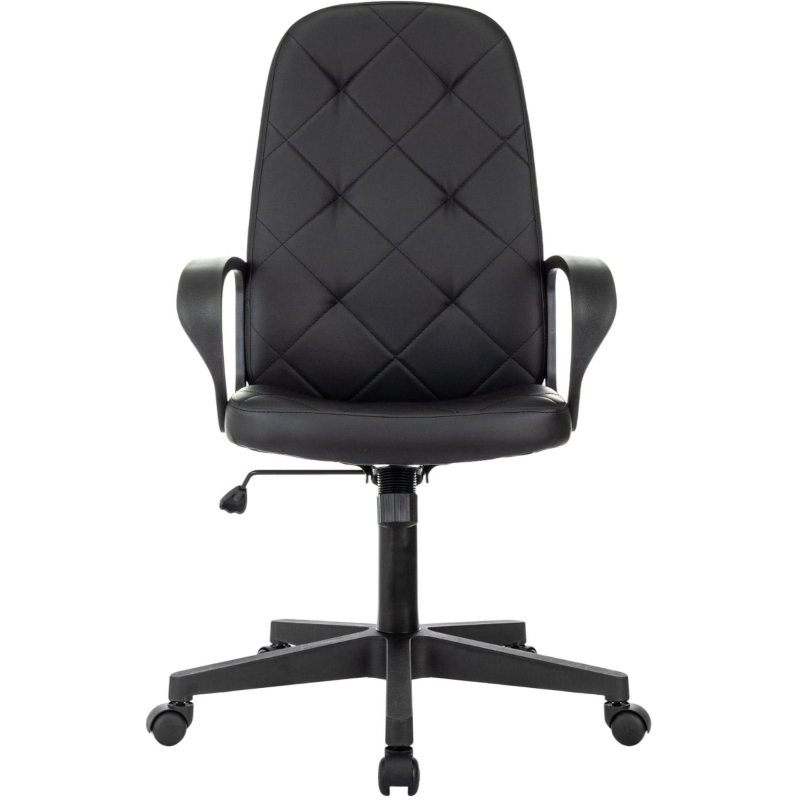 Кресло VB_EChair 602 PU черный эко. кожа крестов. пластик