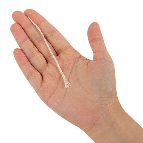 Шпагат хлопковый для прошивки документов, вязания, макраме, длина 500 м, диаметр 1.5 мм, BRAUBERG