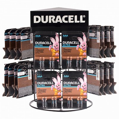 Дисплей для размещения товара настольный поворотный DURACELL, 2×2х3 крючка