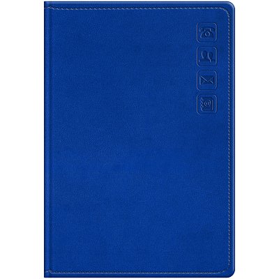 Телефонная книга А5, 80л., кожзам, BG «Winner. Bright blue», с вырубкой