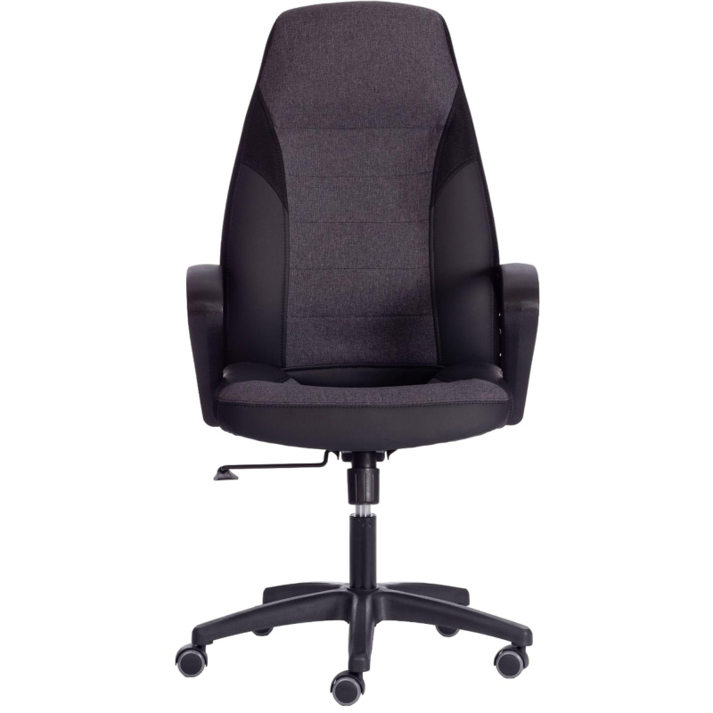 Кресло UT_Easy Chair Impreza, к/з, тк, сетка, чер/сер/мет,36-6/F68/36/TW-11