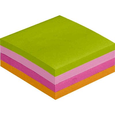 Стикеры Attache Selection 51×51 мм неоновые 4 цвета (зеленый, розовый, фиолетовый, оранжевый) 400 листов