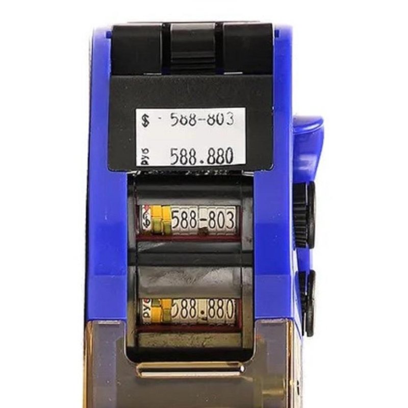 Этикет-пистолет Hongsheng MX-2616 EOS двухстрочный (прямоугольная и волнистая лента, 10 символов в строке, 26×16 мм)