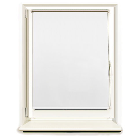 Штора рулонная светонепроницаемая (Блэкаут) BRABIX 80×175 см, белый/серебро, 606013