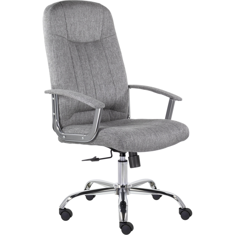 Кресло UP_EChair СН-277 Бостон В Айс хром Moderno 02 (серый)