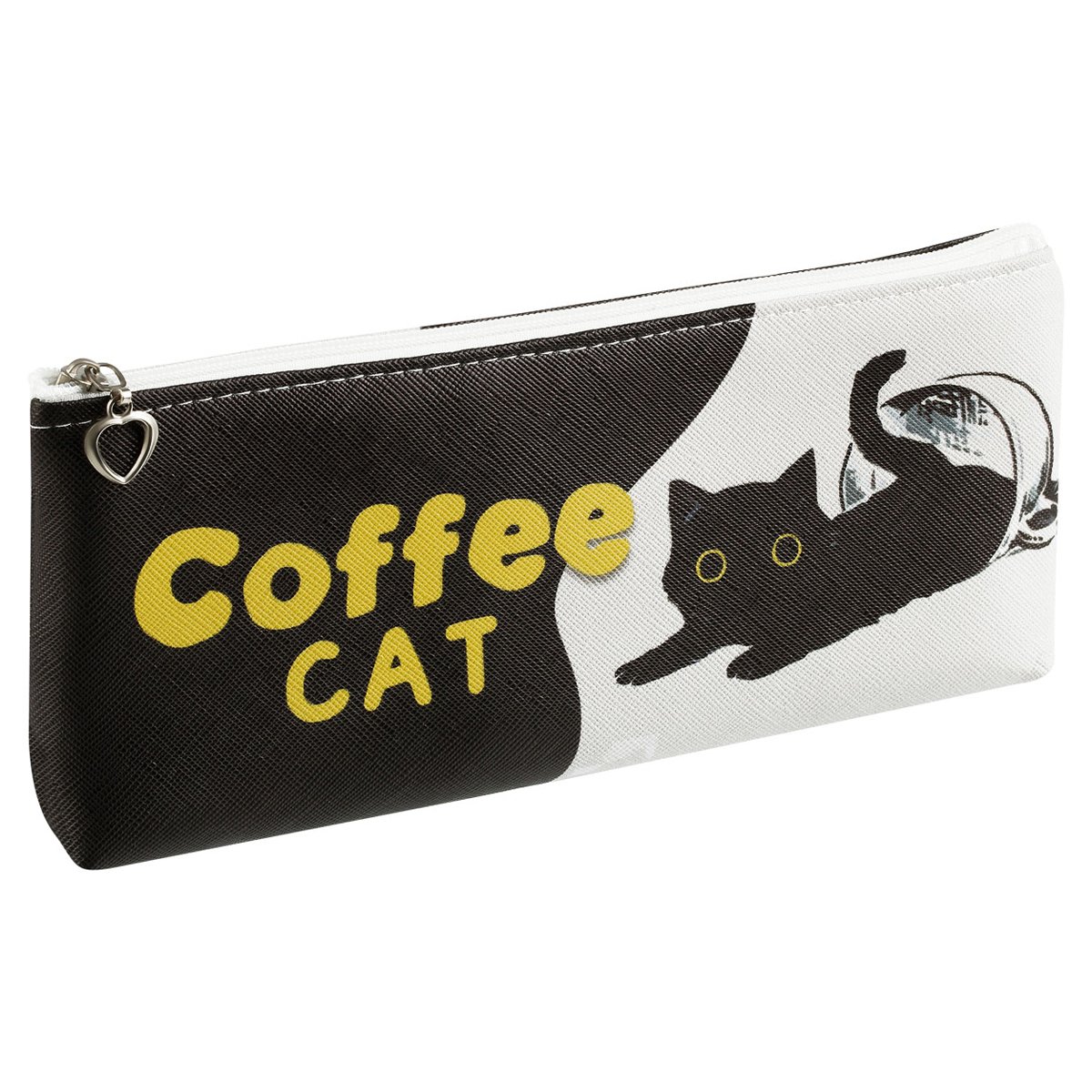 Пенал мягкий 200×85×30 MESHU «Coffee cat», искусственная кожа