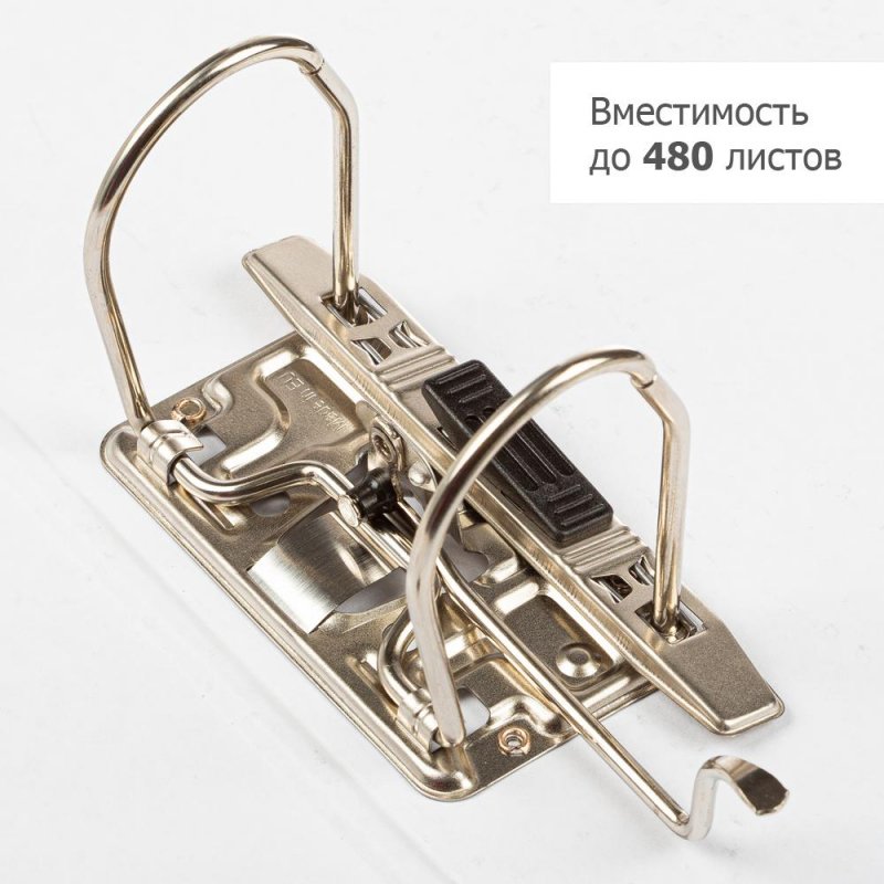 Папка с арочным механизмом Attache 75 мм мрамор черная
