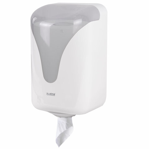 Диспенсер для полотенец с центральной вытяжкой LAIMA PROFESSIONAL ULTRA, (M1/M2), белый, ABS, 607766
