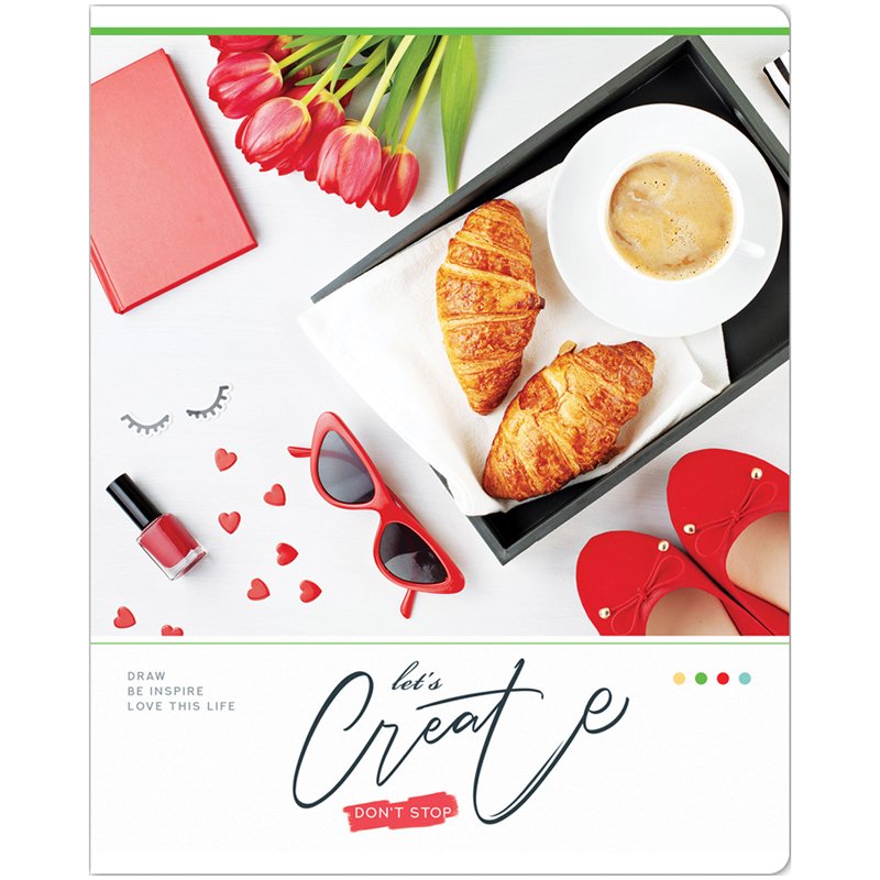 Тетрадь 48л., А5, клетка ArtSpace «Стиль. Don`t stop create», эконом