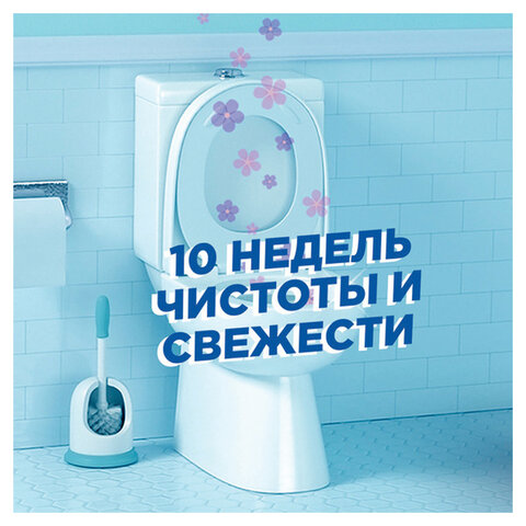 Освежитель/очиститель для унитаза/писсуара 6 шт. ТУАЛЕТНЫЙ УТЕНОК «Цитрус», стикер чистоты