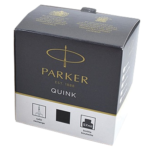 Чернила Parker Quink черные 57 мл (в стеклянном флаконе)