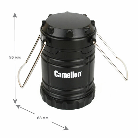 Фонарь туристический CAMELION 3Вт LED, питание 3xAAА (не в комплекте), контейнер и магнит