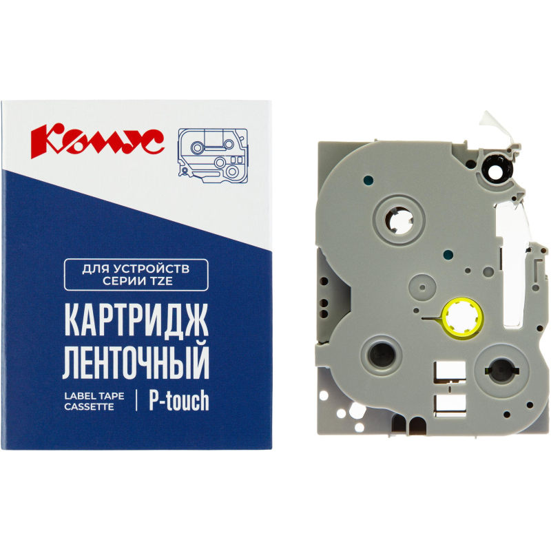 Картридж Комус TZE-721(Brother TZE-721 черный на зеленом,9мм/8м)