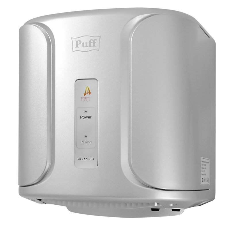 Сушилка для рук электрическая Puff 8806C сенсорная серебристая