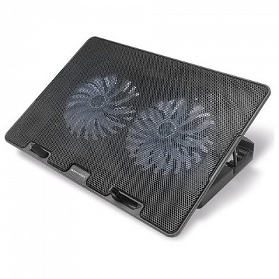 Подставка для ноутбука с охлаждением 2 порта USB-A, LED подсветка, 37×26х5см, BRAUBERG