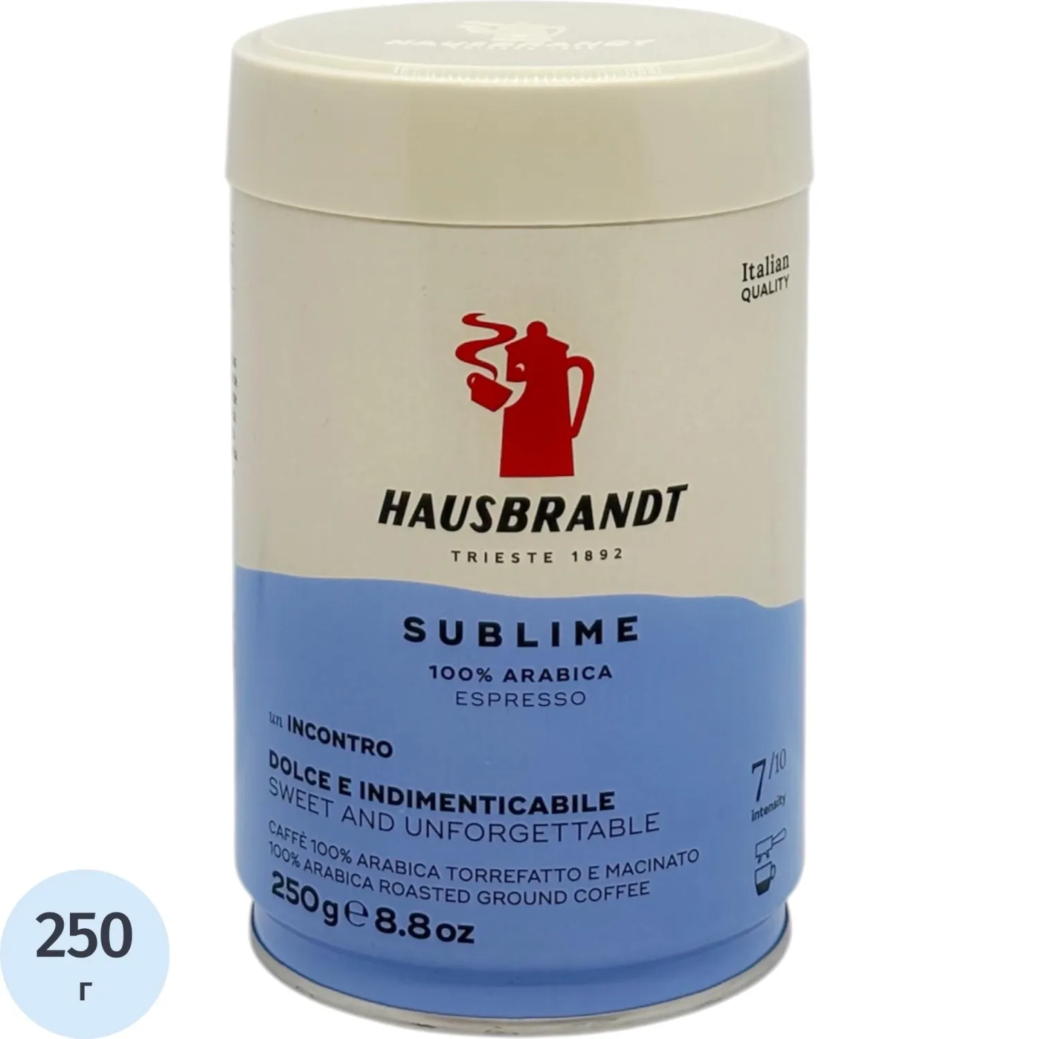 Кофе молотый Hausbrandt Sublime Espresso 250 г (железная банка)