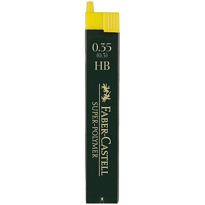 Грифели для механических карандашей Faber-Castell «Super-Polymer», 12шт., 0.35мм, HB