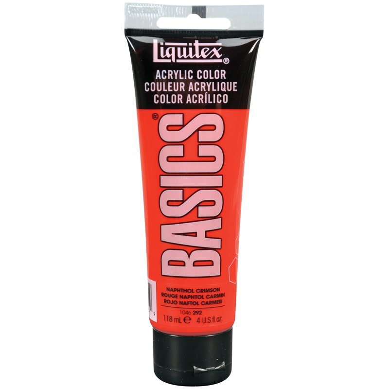 превью Краска акриловая художественная Liquitex «Basics», 118мл, туба, 292 нафтол малиновый