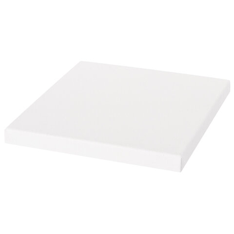 Холст на подрамнике BRAUBERG ART BASIC, 20×20 см, 280 г/м2, хлопок, мелкое зерно, грунт