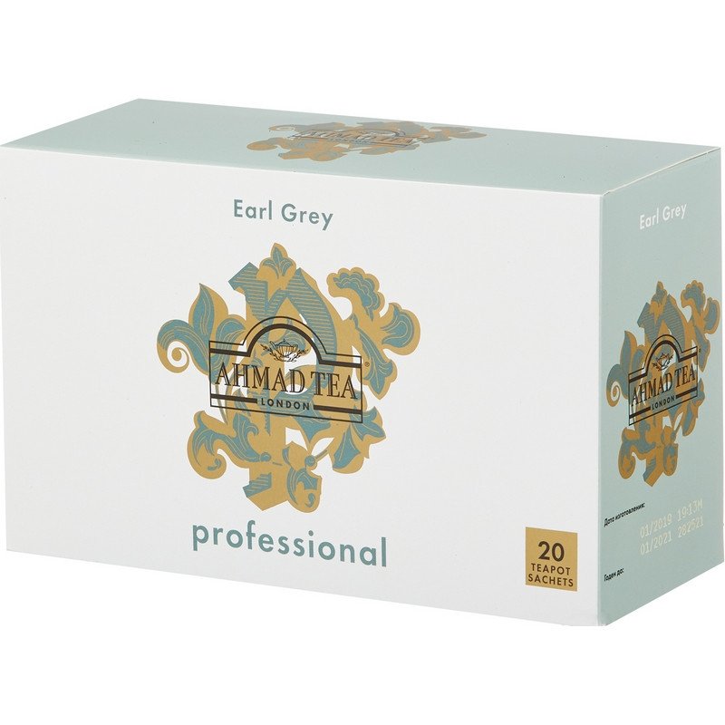 Чай Ahmad Tea Professional Эрл Грей черный 20 пакетиков