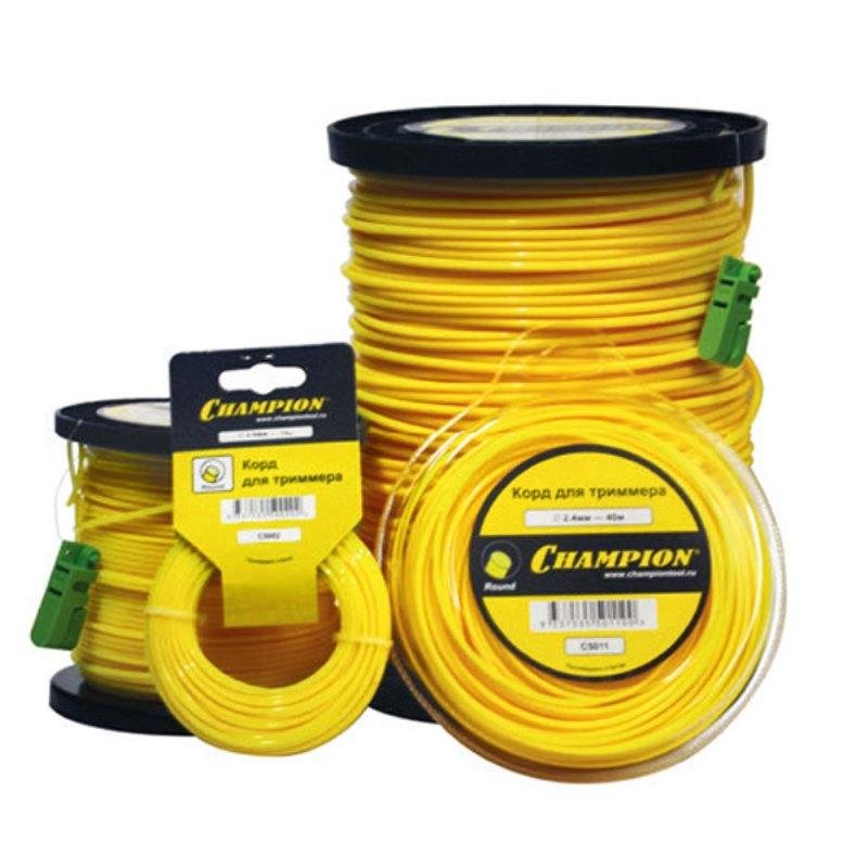 Леска для триммера Round 3.0 мм 60 м круг CHAMPION C5016