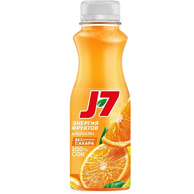 Сок J7 апельсин с мякотью 0.3л ПЭТ